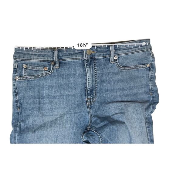 Lauren Ralph Lauren Mid Rise Stretch Straight Leg Blue Jeans 14 Casual ED - Picture 3 of 12